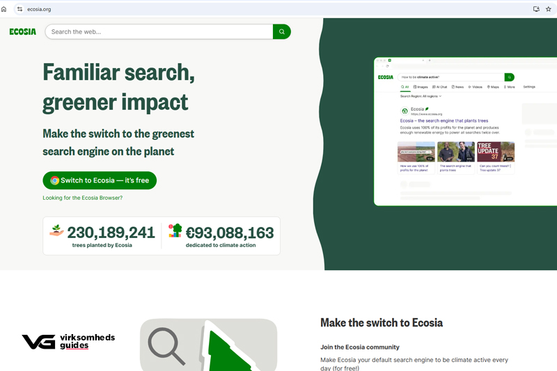 ecosia søgemaskiner