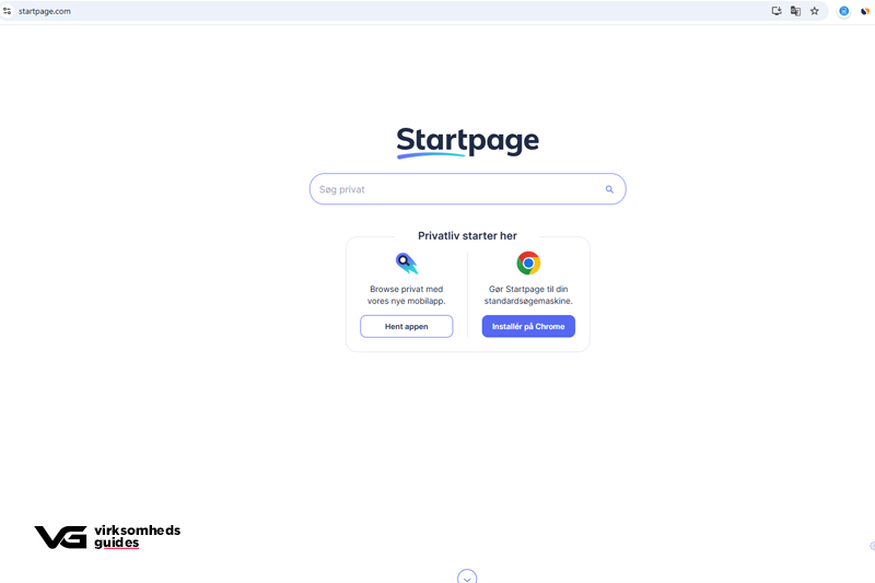 startpage søgemaskiner